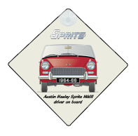 Austin Healey Sprite MkIII 1964-66 Car Window Hanging Sign